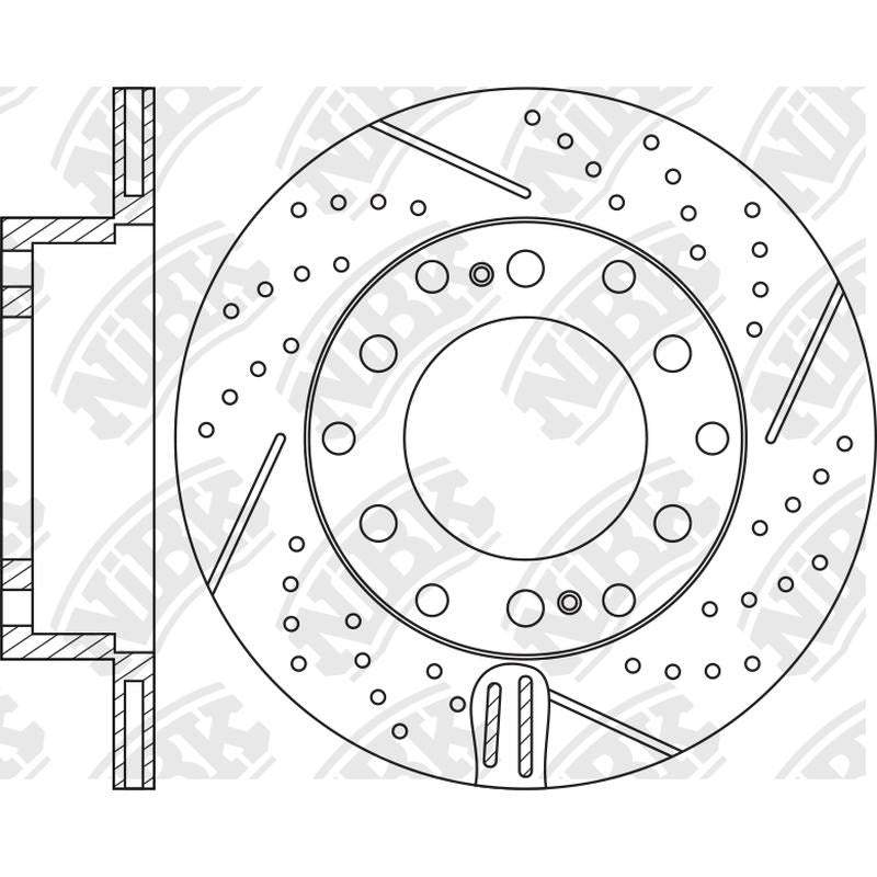 NIBK Rotor RN1553DSET 312mm x 18min