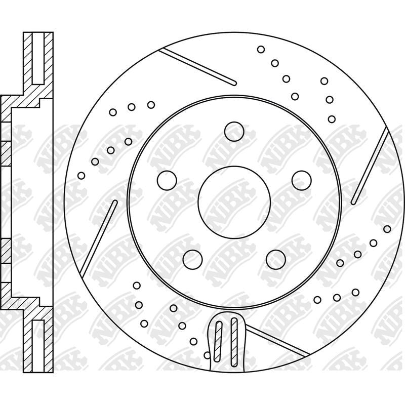 NIBK Rotor RN1557DSET 320mm x 28min