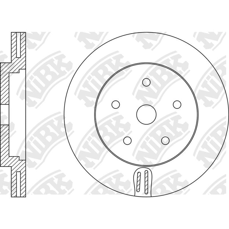 NIBK Rotor RN1557V 320mm x 28min