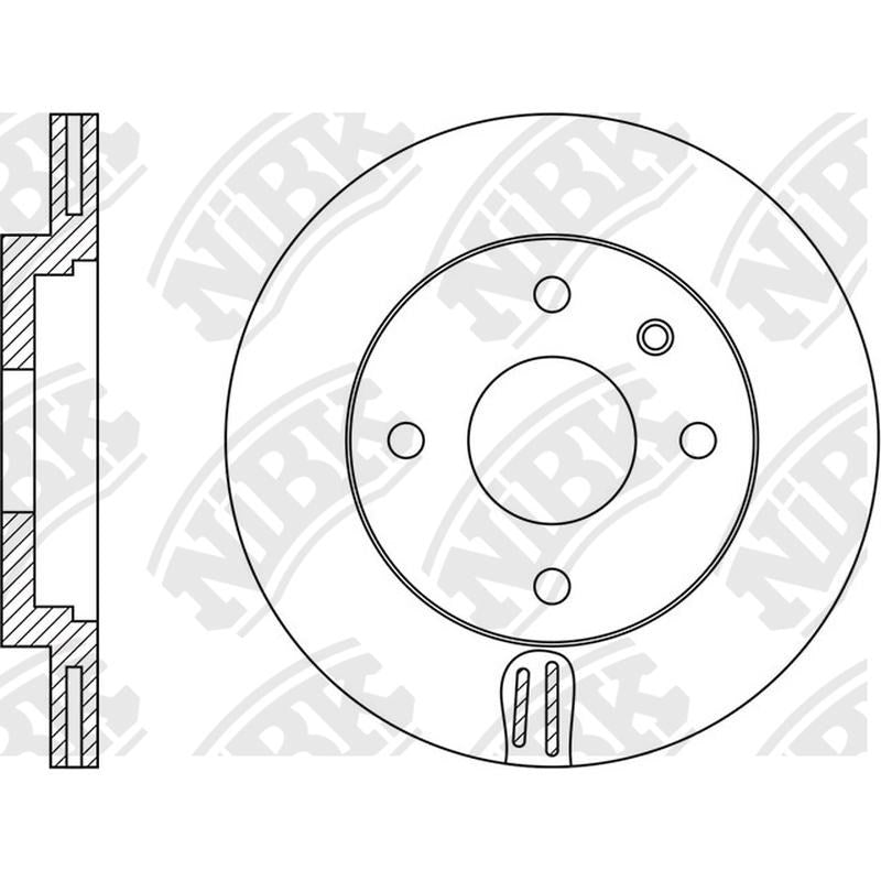 NIBK Rotor RN1560V 256mm x 24min