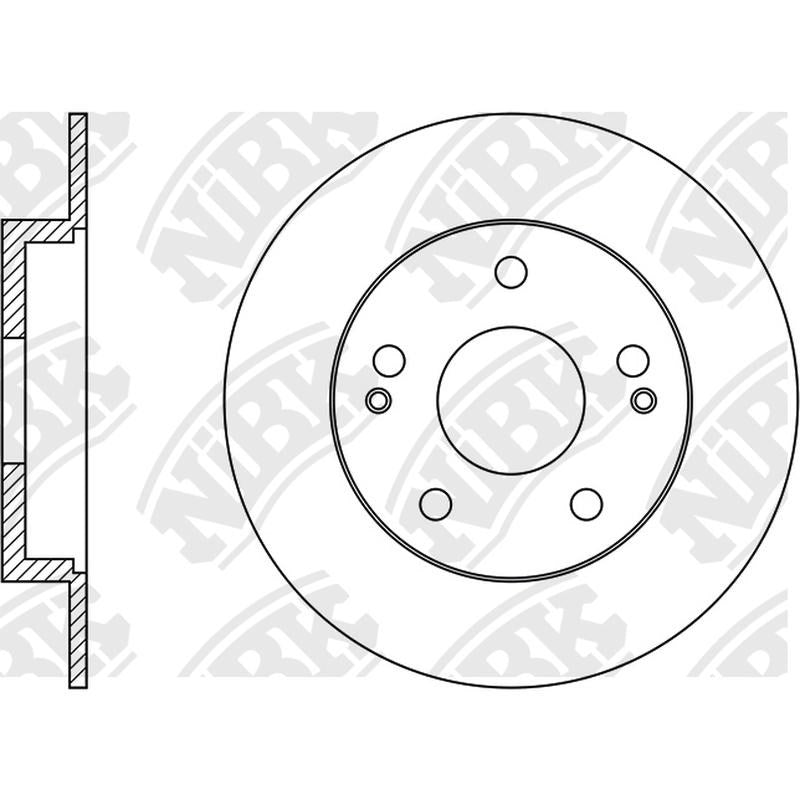 NIBK Rotor RN1563 284mm x 10min