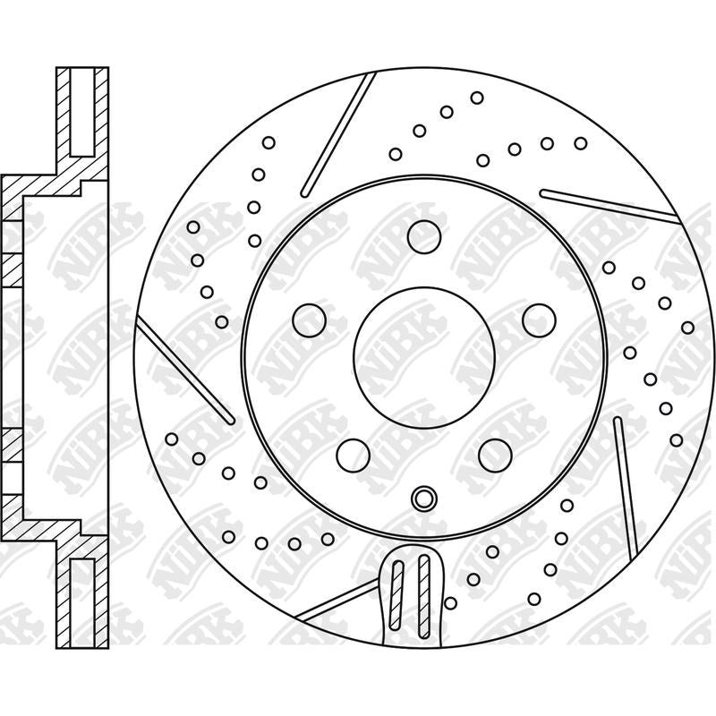 NIBK Rotor RN1564DSET 280mm x 25min