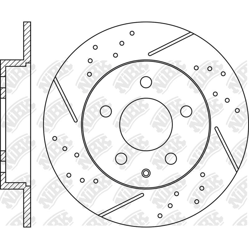 NIBK Rotor RN1565DSET 265mm x 9min