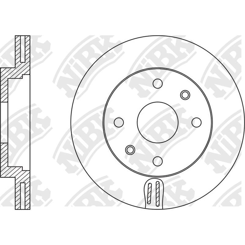 NIBK Rotor RN1571V 258mm x 22min