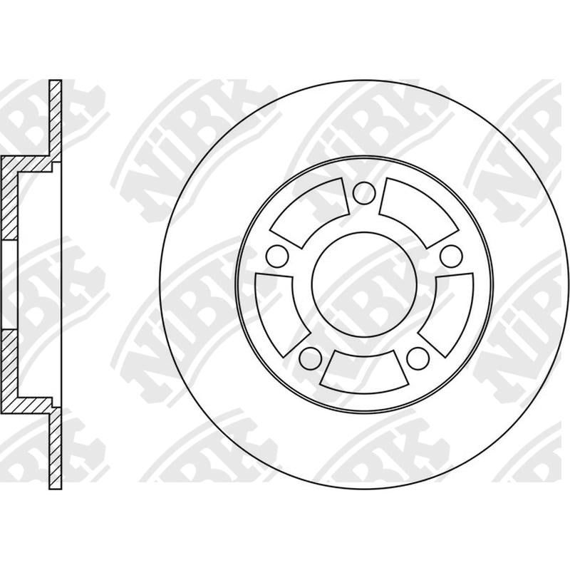 NIBK Rotor RN1572H 260mm x 8min