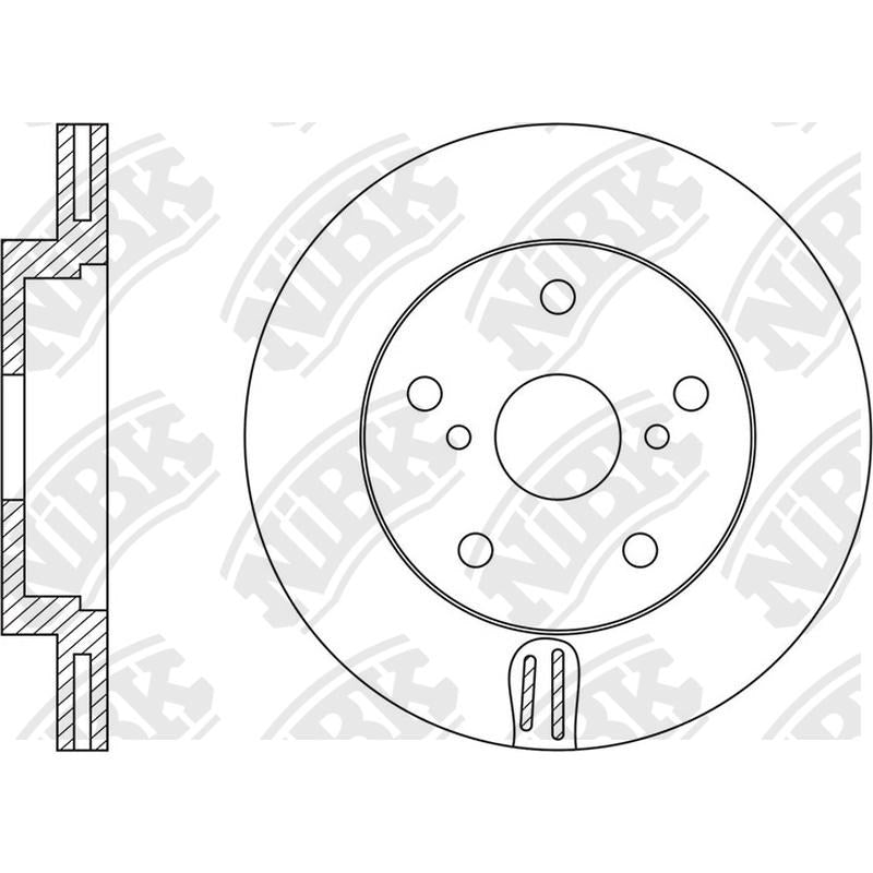NIBK Rotor RN1576V 275mm x 22min