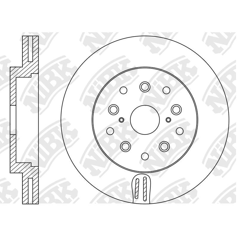 NIBK Rotor RN1579DL 357mm x 34min