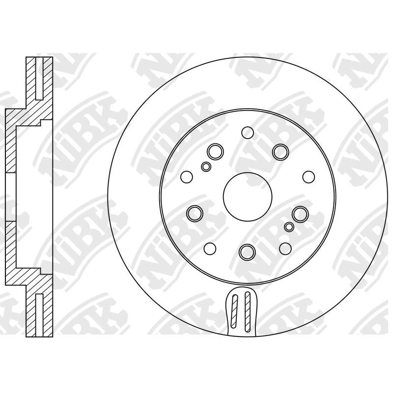 NIBK Rotor RN1579DR 357mm x 34min