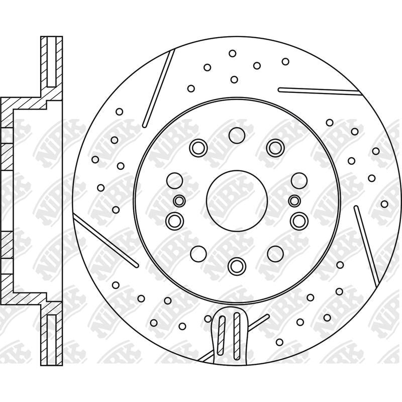 NIBK Rotor RN1580DSET 335mm x 22min