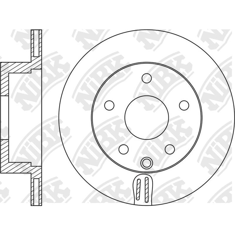NIBK Rotor RN1586V 266mm x 16min