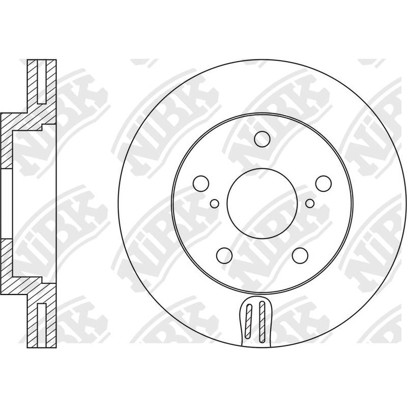NIBK Rotor RN1587V 279mm x 28min