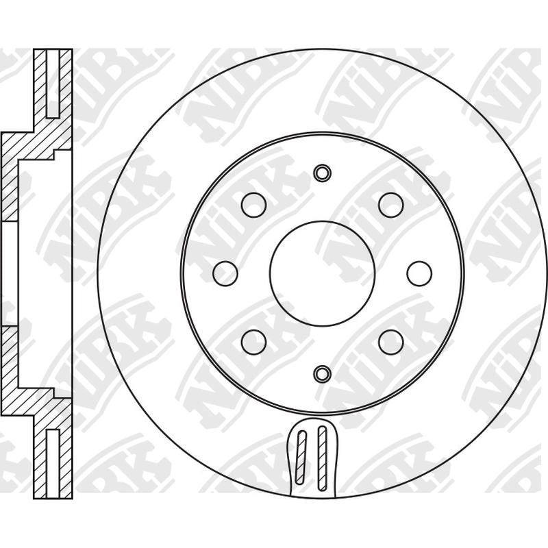 NIBK Rotor RN1592V 257mm x 22min