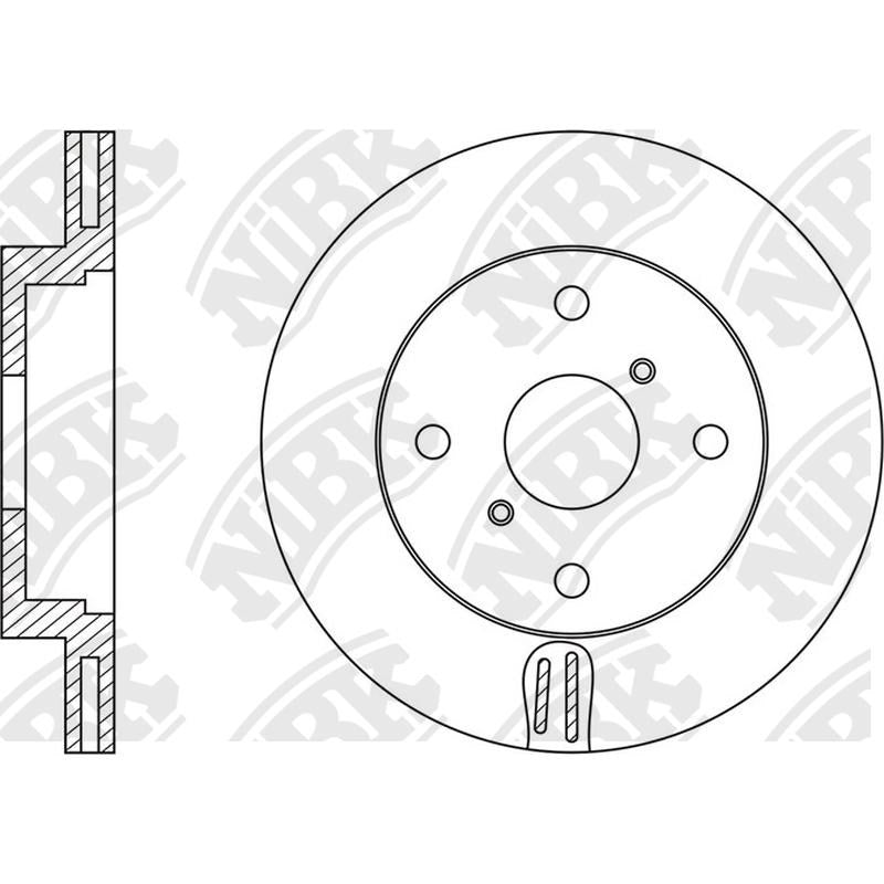 NIBK Rotor RN1608V 255mm x 20min