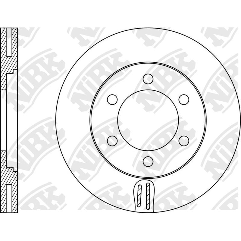NIBK Rotor RN1613V 261mm x 24min
