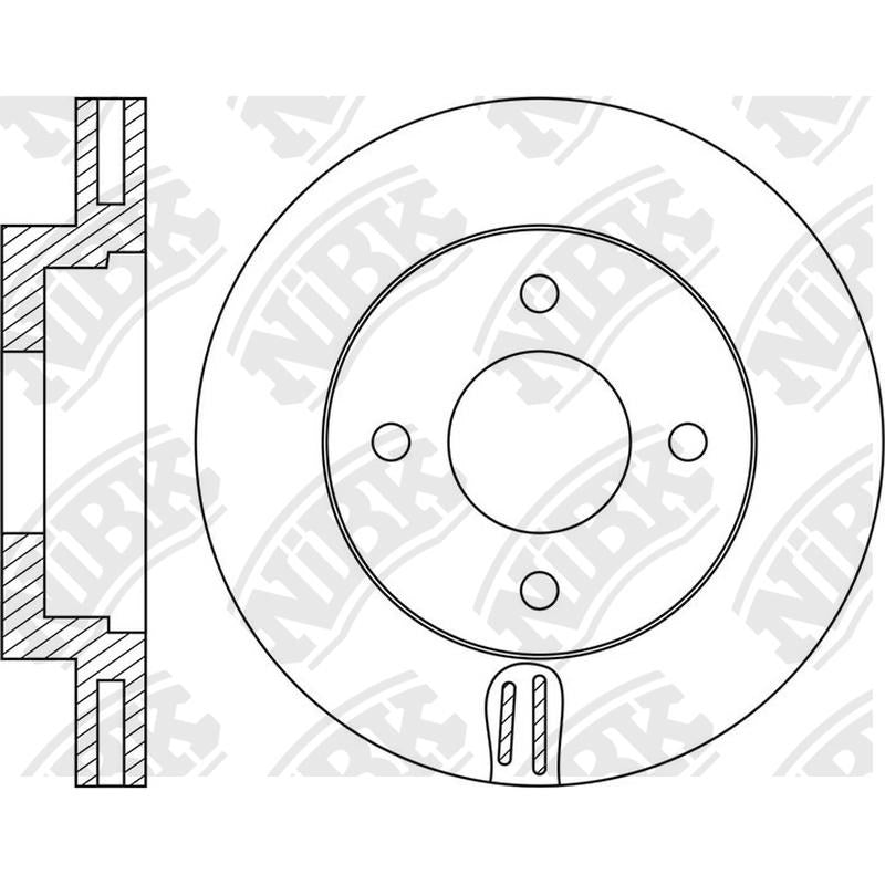 NIBK Rotor RN1619V 257mm x 26min