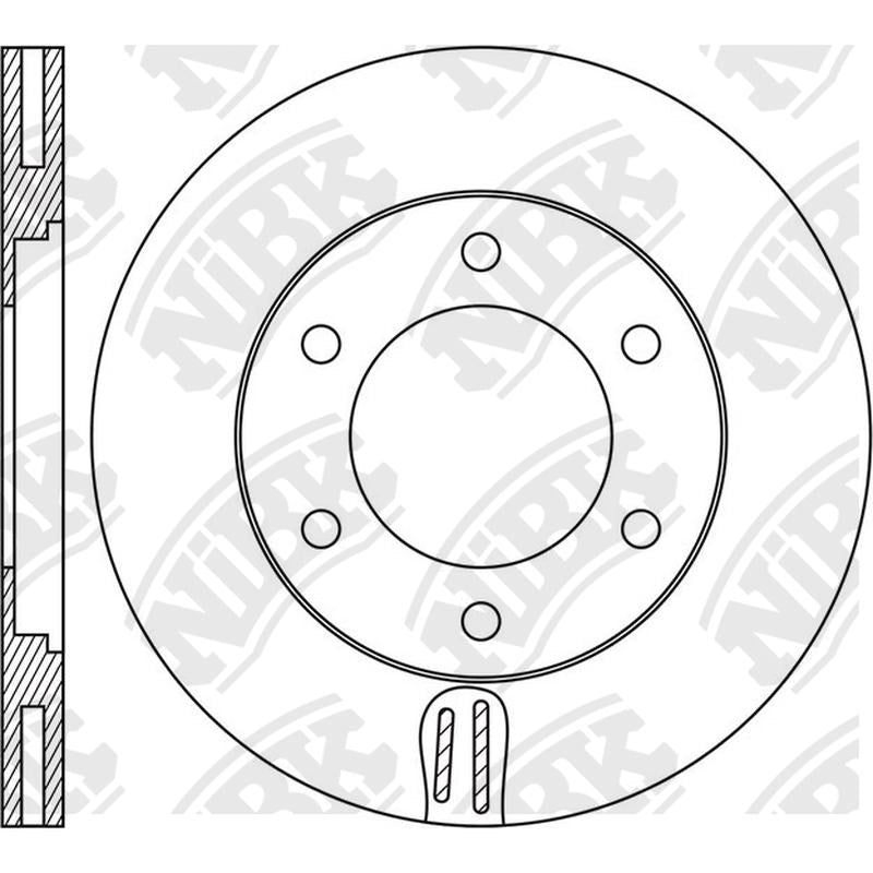 NIBK Rotor RN1631V 256mm x 20min
