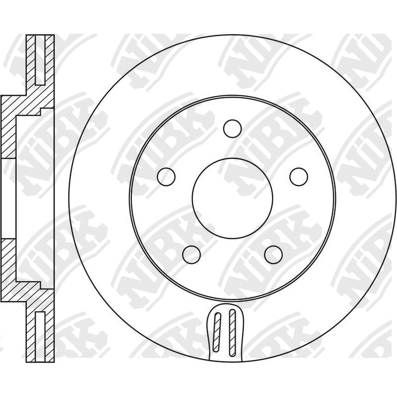 NIBK Rotor RN1637V 281mm x 24min
