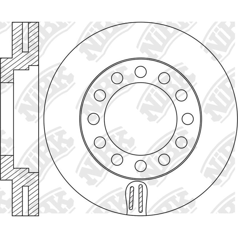 NIBK Rotor RN1639V 293mm x 40min