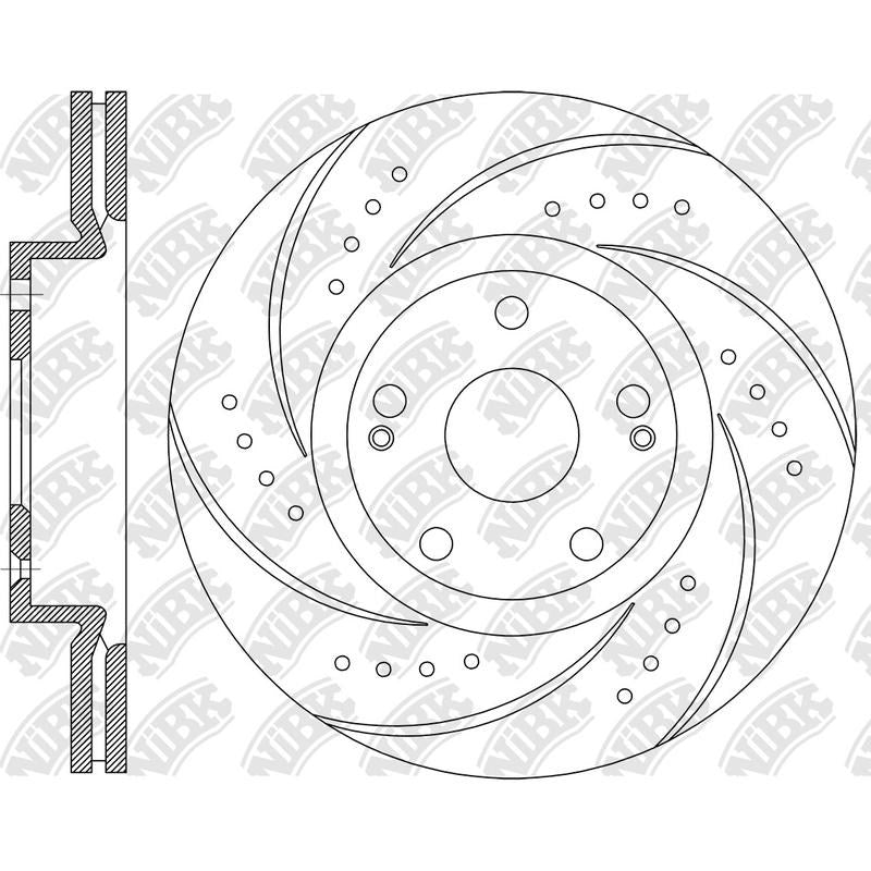 NIBK Rotor RN1644DSET 320mm x 28min