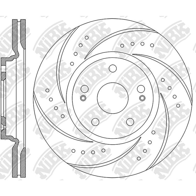 NIBK Rotor RN1653DSET 305mm x 25min