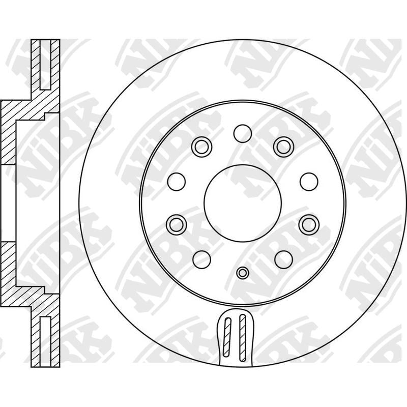 NIBK Rotor RN1661V 276mm x 24min