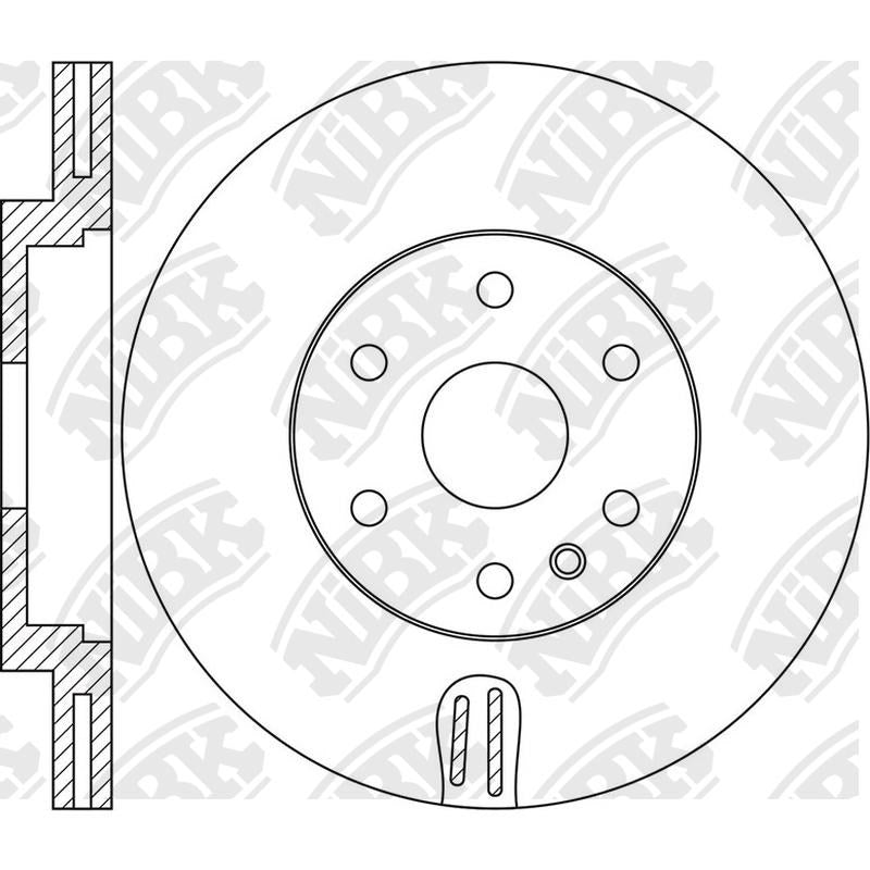 NIBK Rotor RN1662V 345mm x 30min