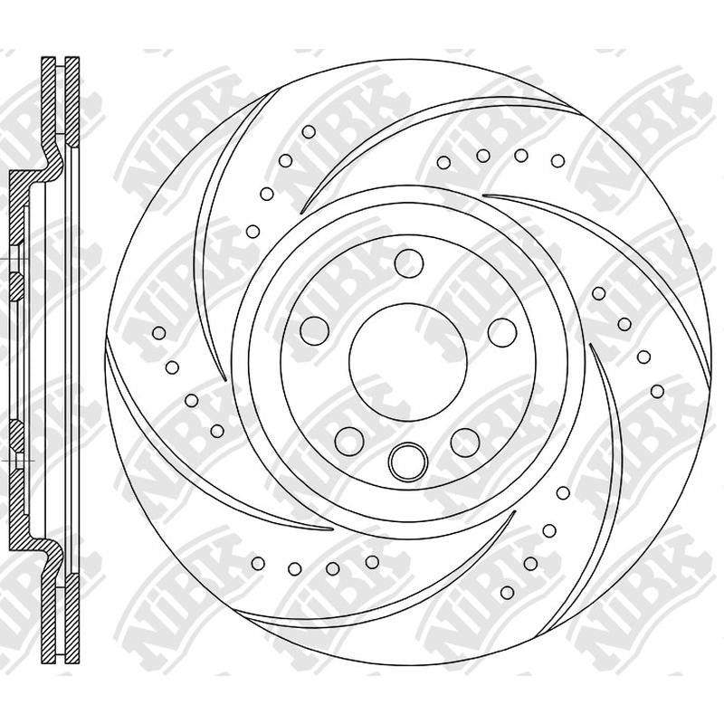 NIBK Rotor RN1674DSET 345mm x 19min