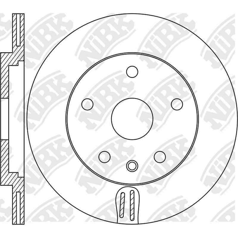 NIBK Rotor RN1674V 345mm x 19min