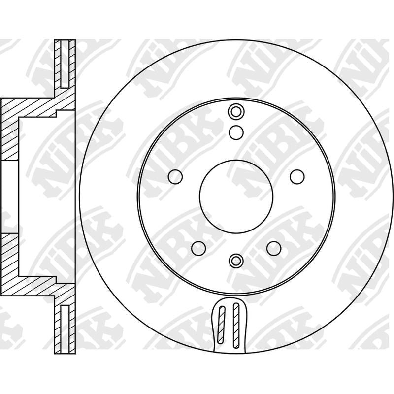 NIBK Rotor RN1677V 303mm x 20min