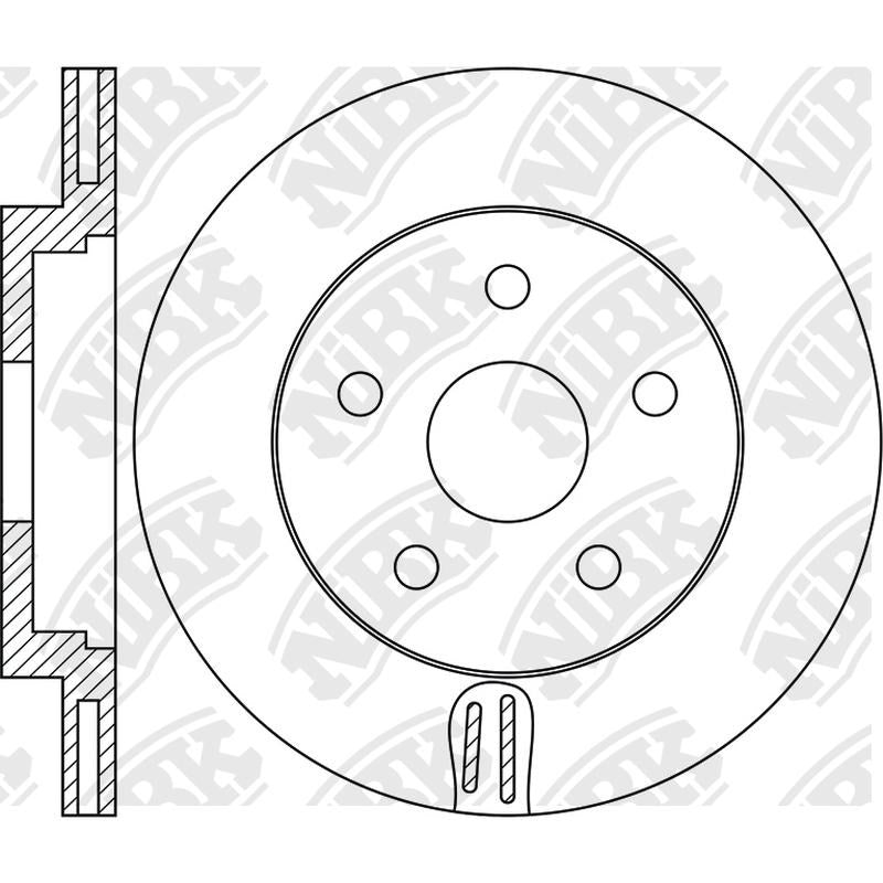 NIBK Rotor RN1687V 315mm x 22.9min