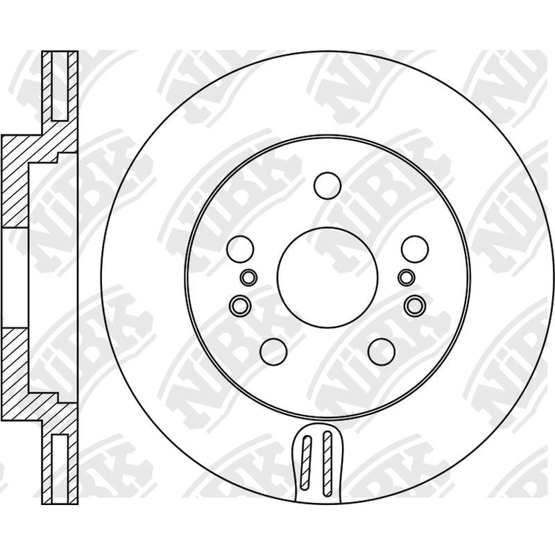 NIBK Rotor RN1691V 300mm x 17min