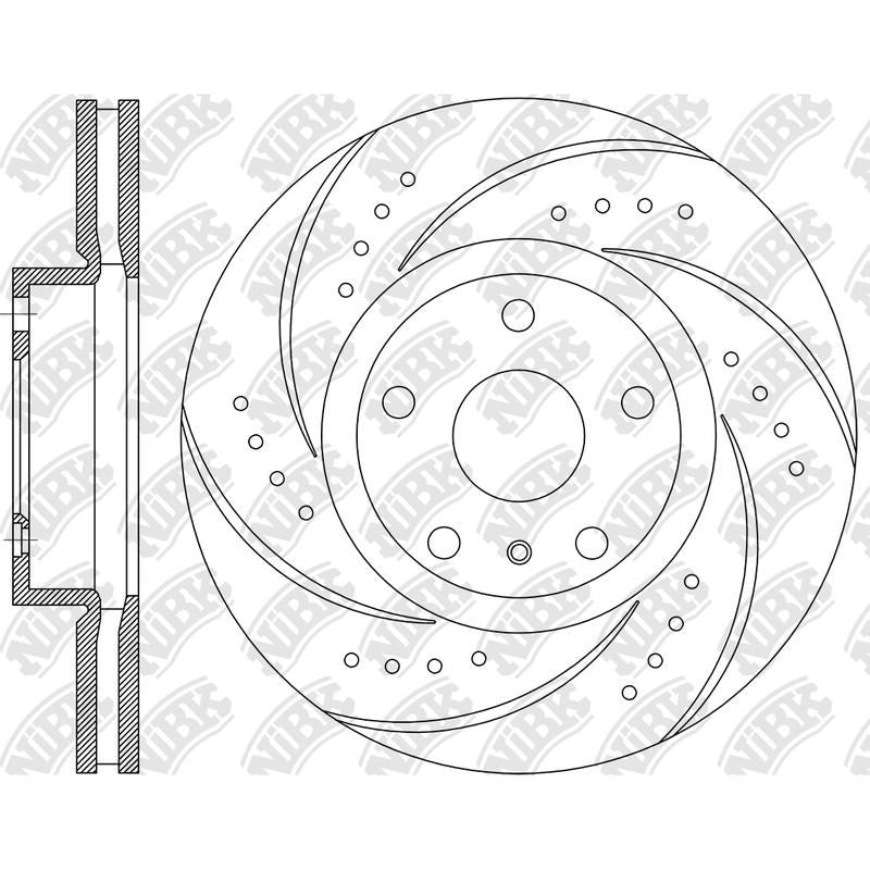 NIBK Rotor RN1718DSET 332mm x 30min