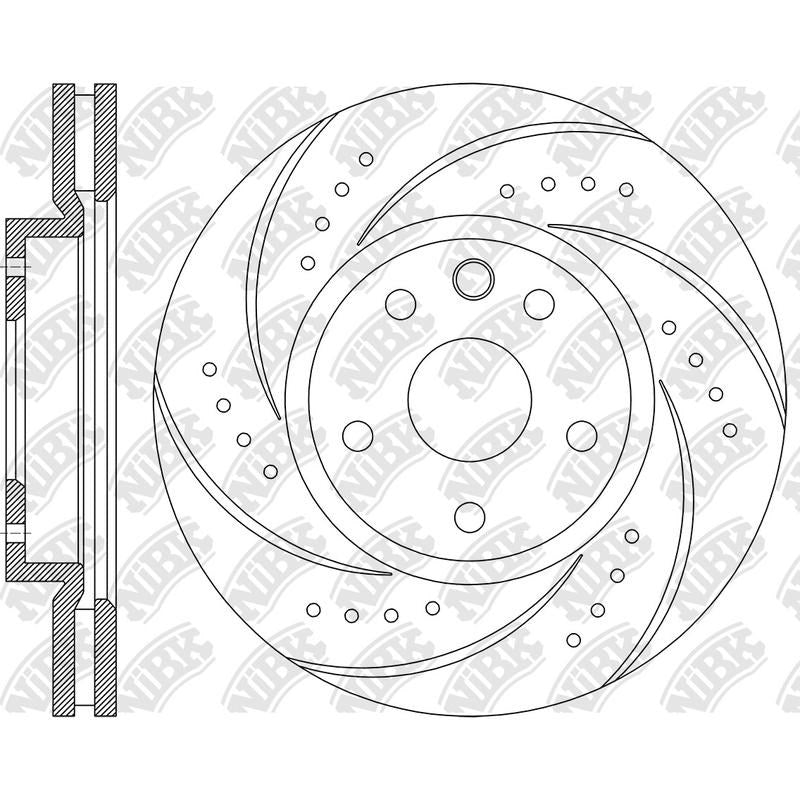 NIBK Rotor RN1728DSET 360mm x 30min