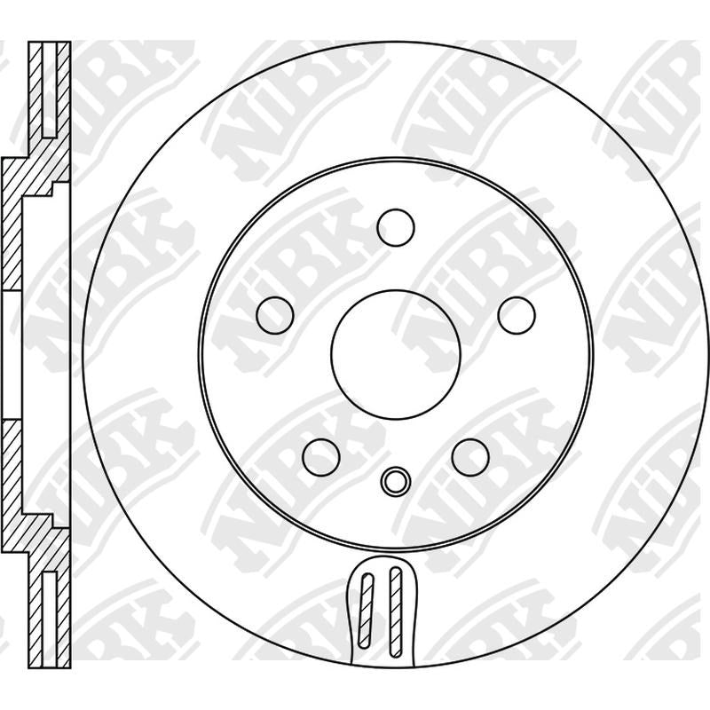 NIBK Rotor RN1734V 330mm x 22min