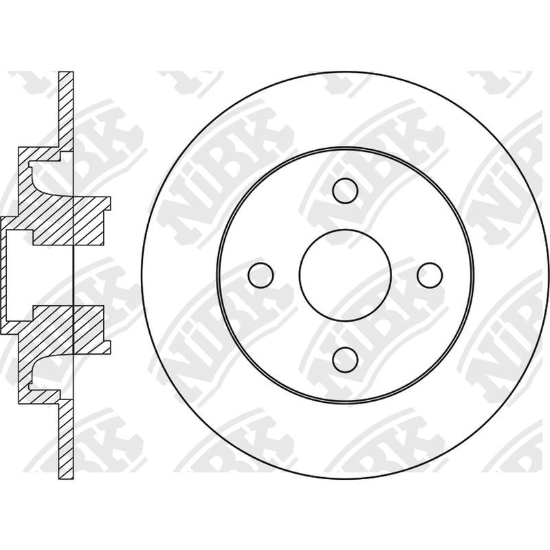 NIBK Rotor RN1744H 249mm x 9min