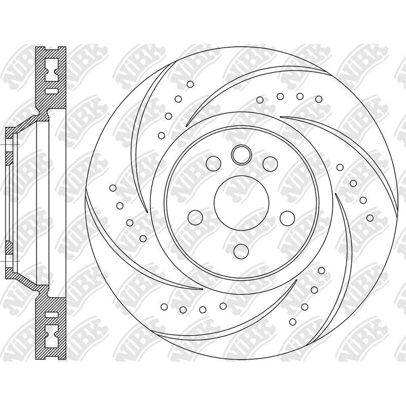 NIBK Rotor RN1745DSET 350mm x 34min