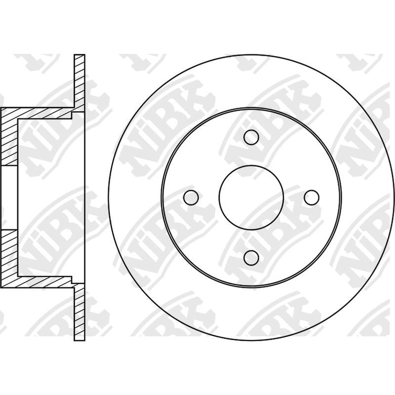 NIBK Rotor RN1746H 249mm x 9min