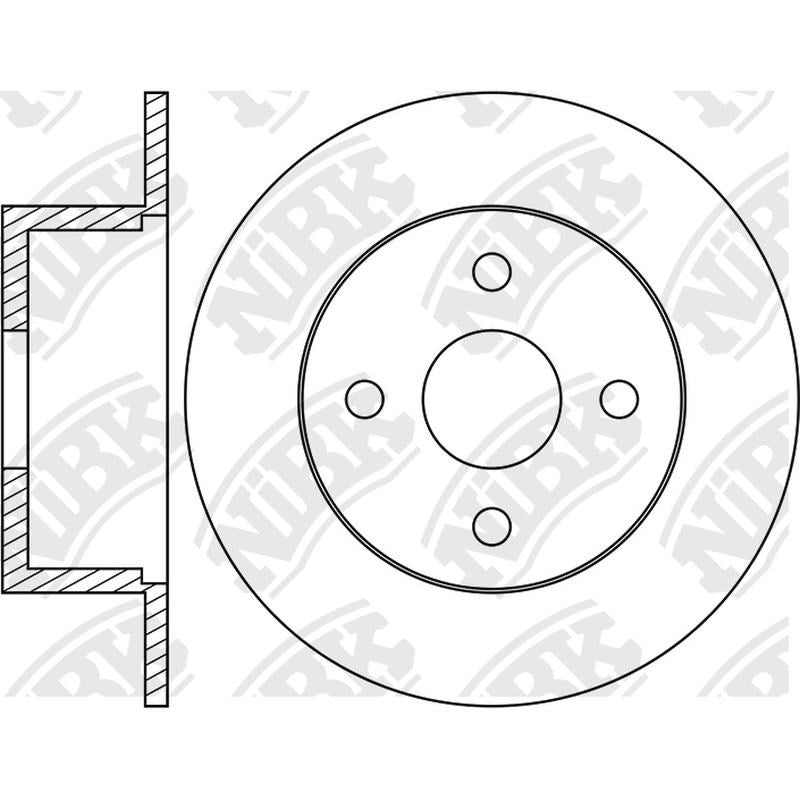 NIBK Rotor RN1747 249mm x 9min