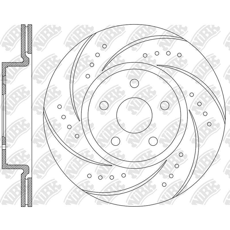 NIBK Rotor RN1753DSET 296mm x 26min