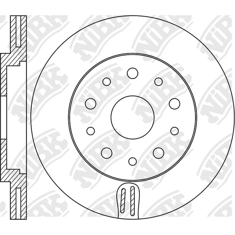 NIBK Rotor RN1754V 330mm x 28min
