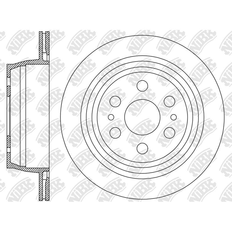 NIBK Rotor RN1757V 345mm x 20min