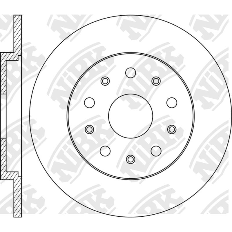 NIBK Rotor RN1767 320mm x 12min