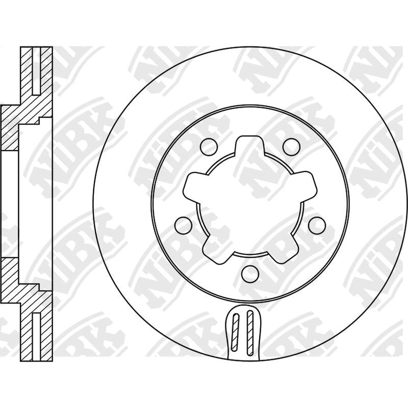 NIBK Rotor RN1776V 276mm x 28min