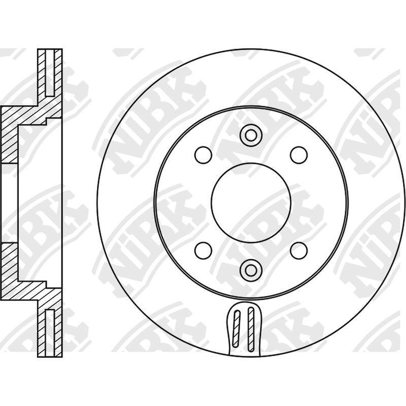 NIBK Rotor RN1779V 241mm x 19min