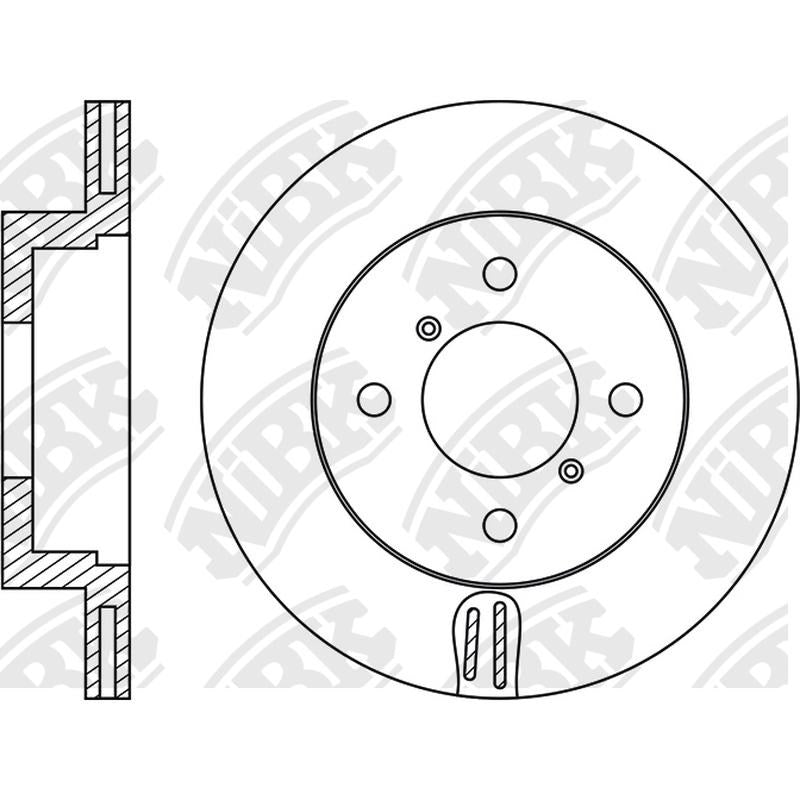 NIBK Rotor RN1787V 231mm x 17min