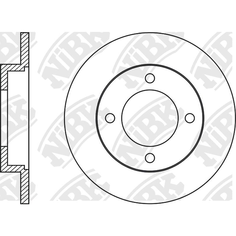 NIBK Rotor RN1807 212mm x 10min