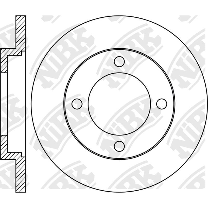 NIBK Rotor RN1808 243mm x 13min