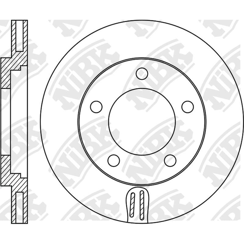 NIBK Rotor RN1809V 255.5mm x 20min