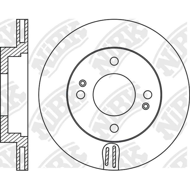 NIBK Rotor RN1812V 229mm x 17min
