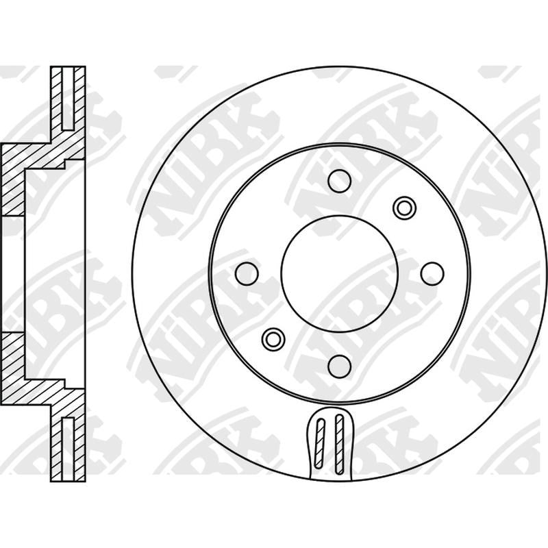 NIBK Rotor RN1814V 242mm x 20min
